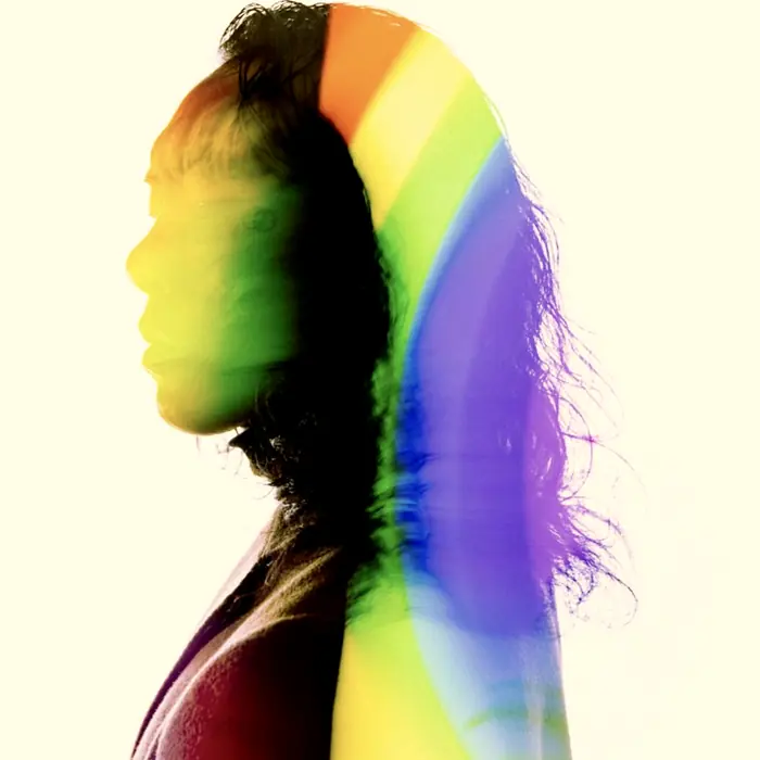 Rainbow spectrum profile artwork for Hey Hoola